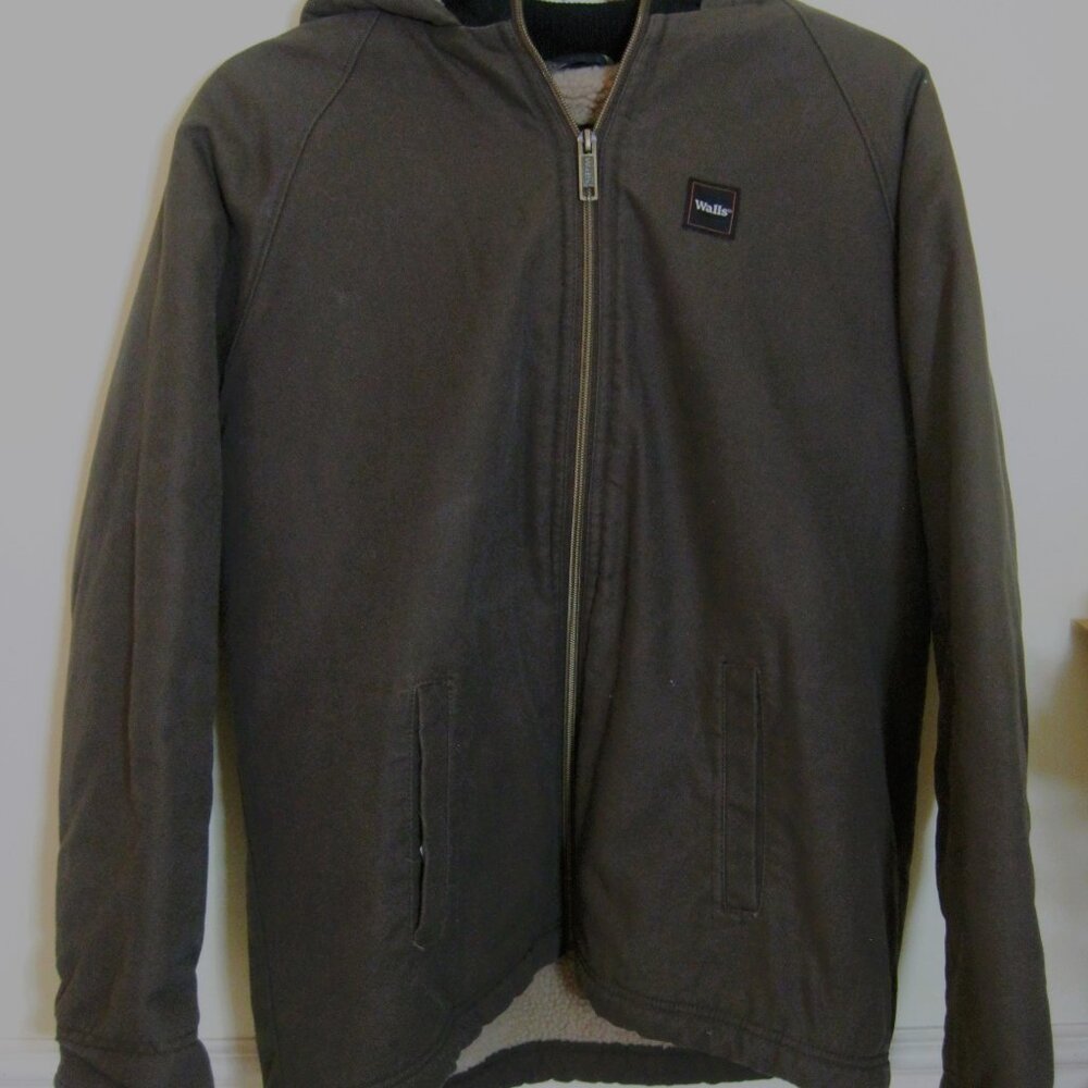 WALLS-Boys Size XL~Casual Jacket~Hoodie~Warm Sherpa Lining~Full Zipper-Pockets